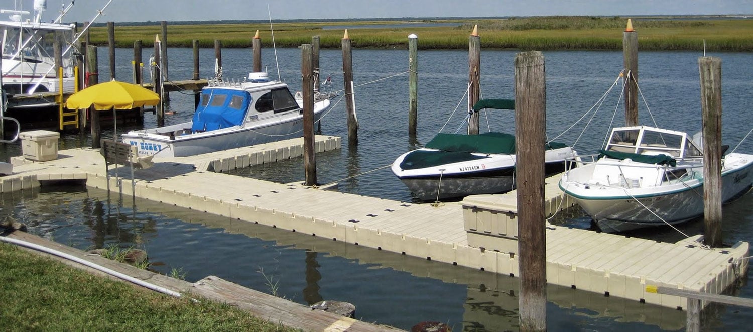 Traditional Fishing Boats Tied Up on the Floating Dock in