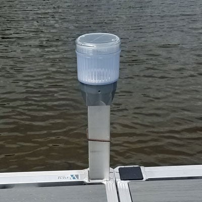 FWM-Solar-Dock-Light-Square-Pole-2in.