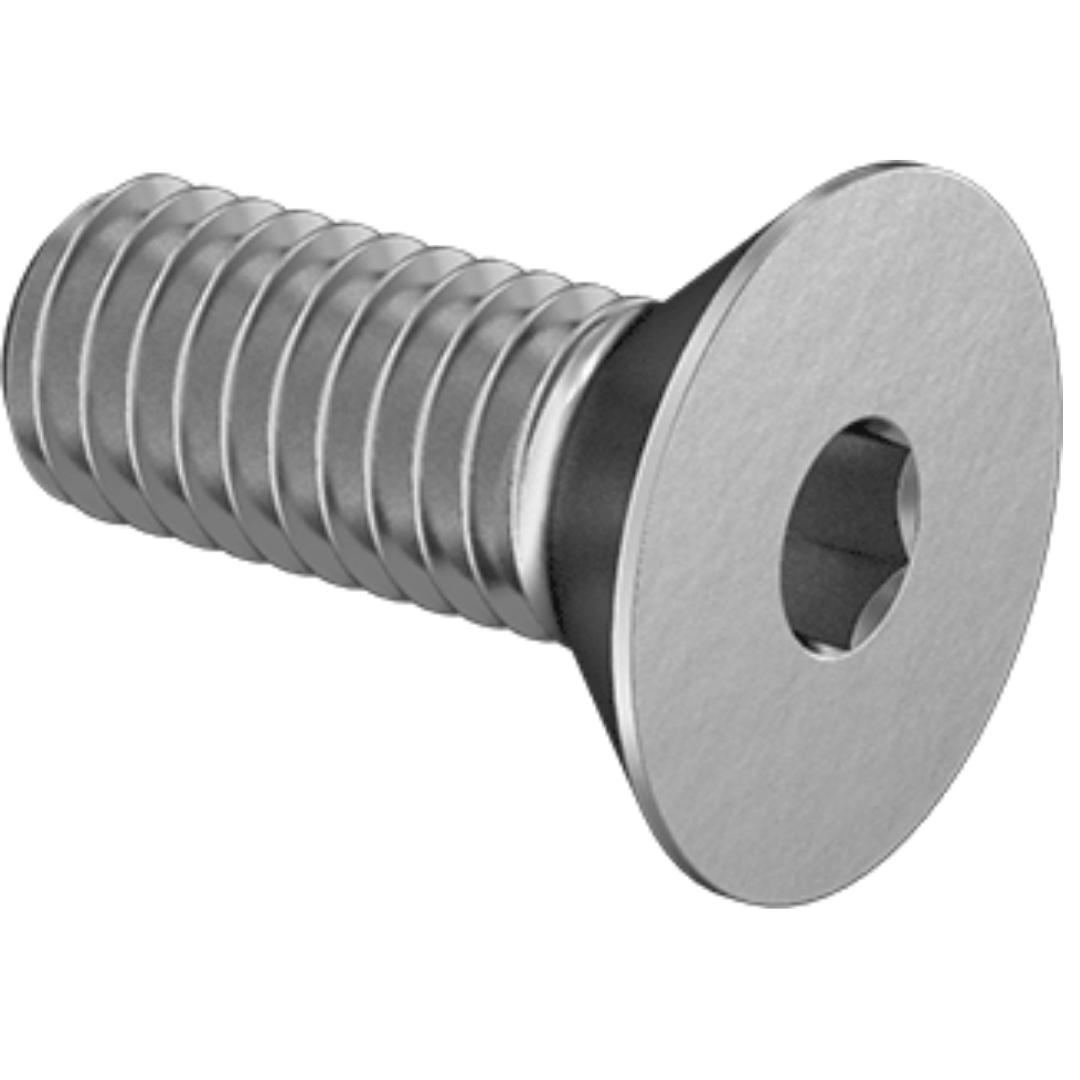 3/8″-16 x 1″ 316 Stainless Steel Flat Socket Cap Screw (Nylon Patch)