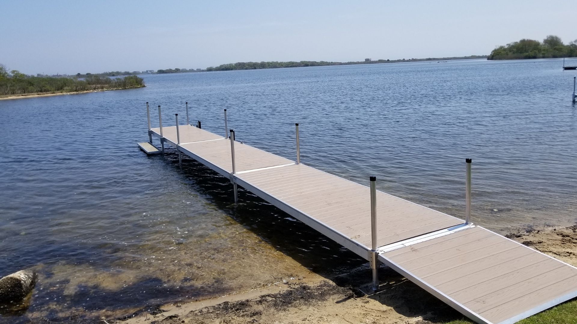 3 Section Stationary with Boarding Step | FWM Docks & EZ Dock Northeast