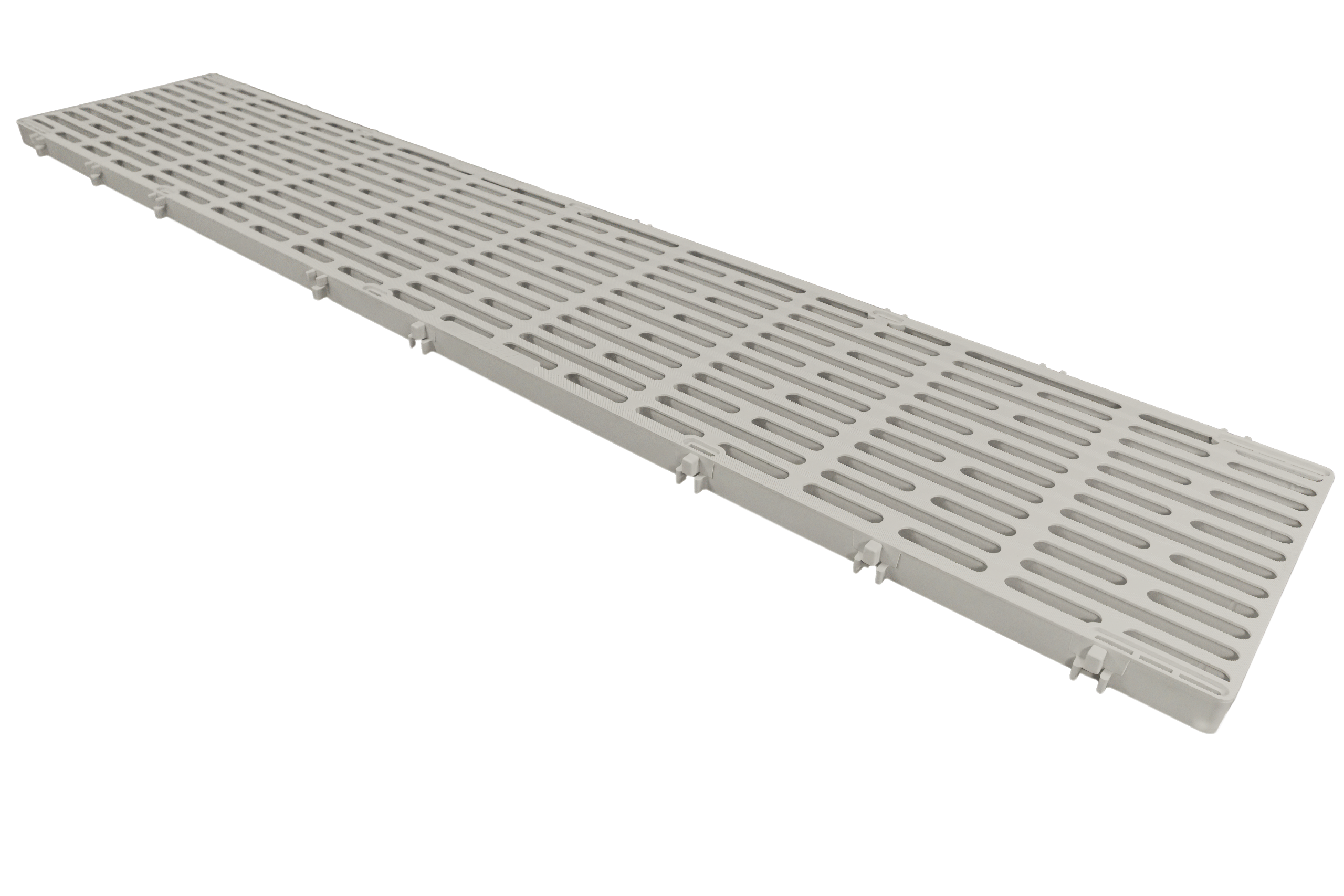 ThruFlow Legacy XP in Gray installed on a residential dock at sunset