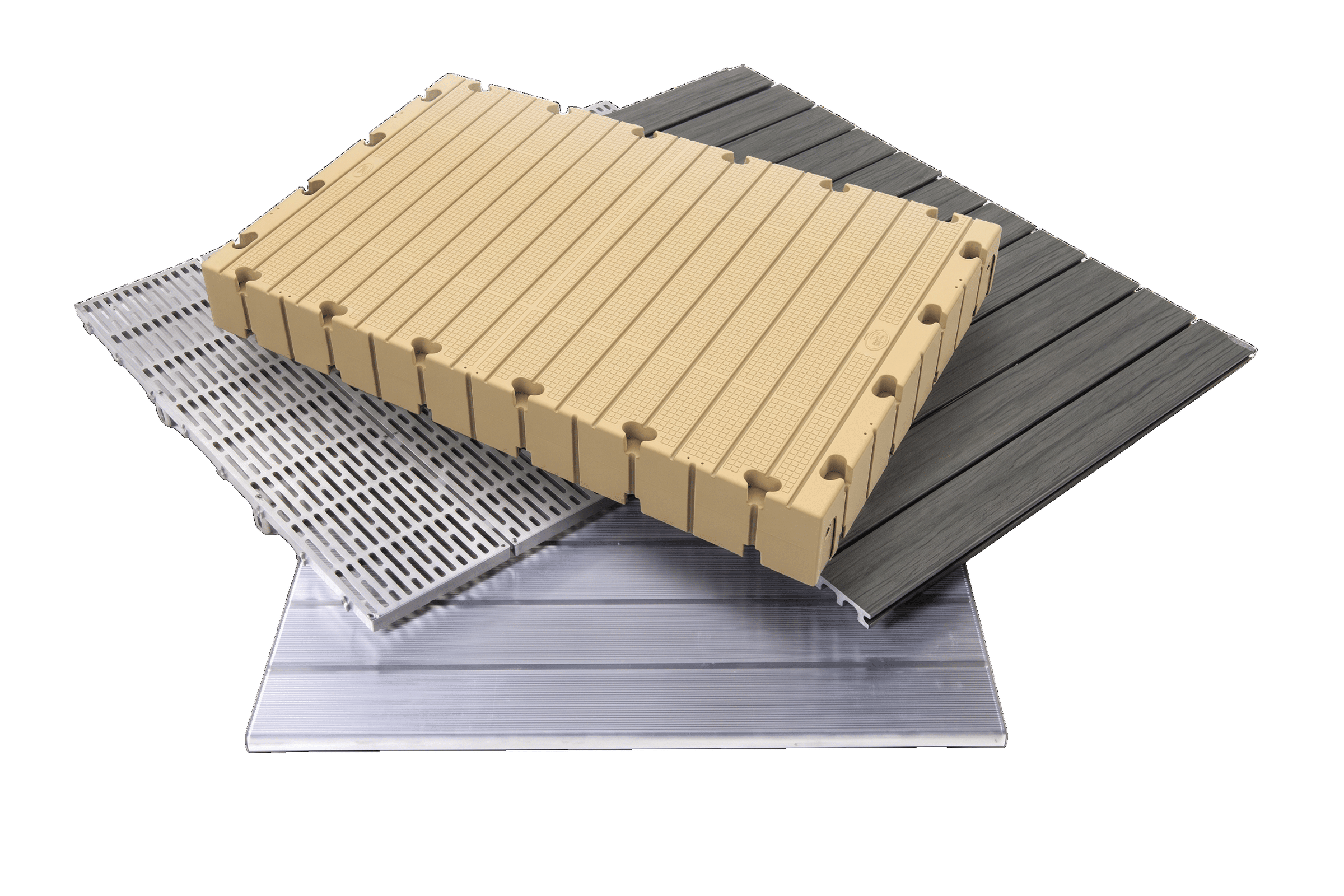 different dock types stacked on top of each other